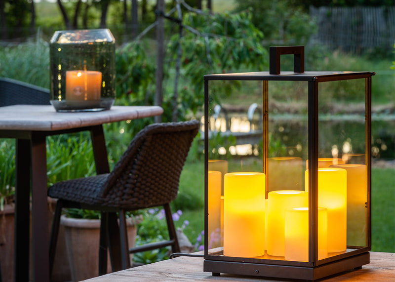 Bellefeu vitrine lantern 5L outdoor floor - Authentage